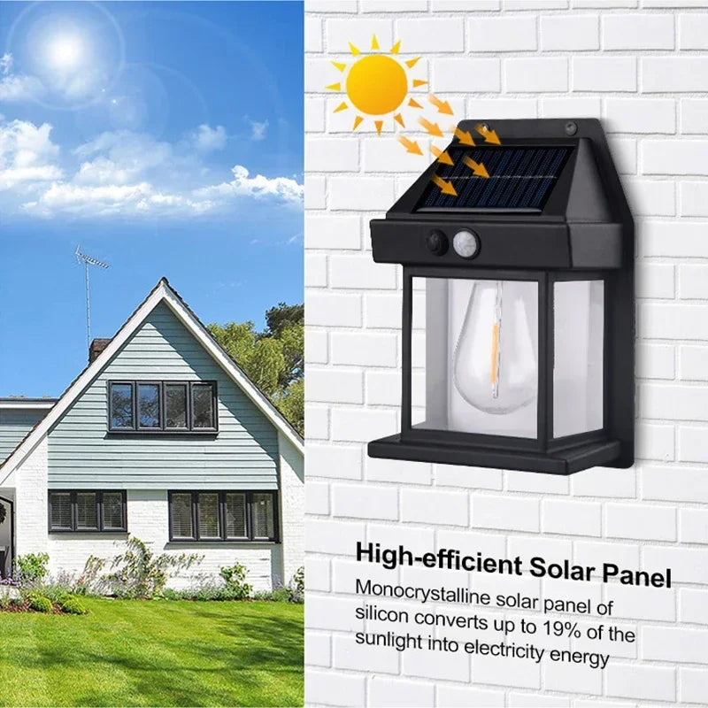 Lâmpada de Parede Solar a Prova d`agua