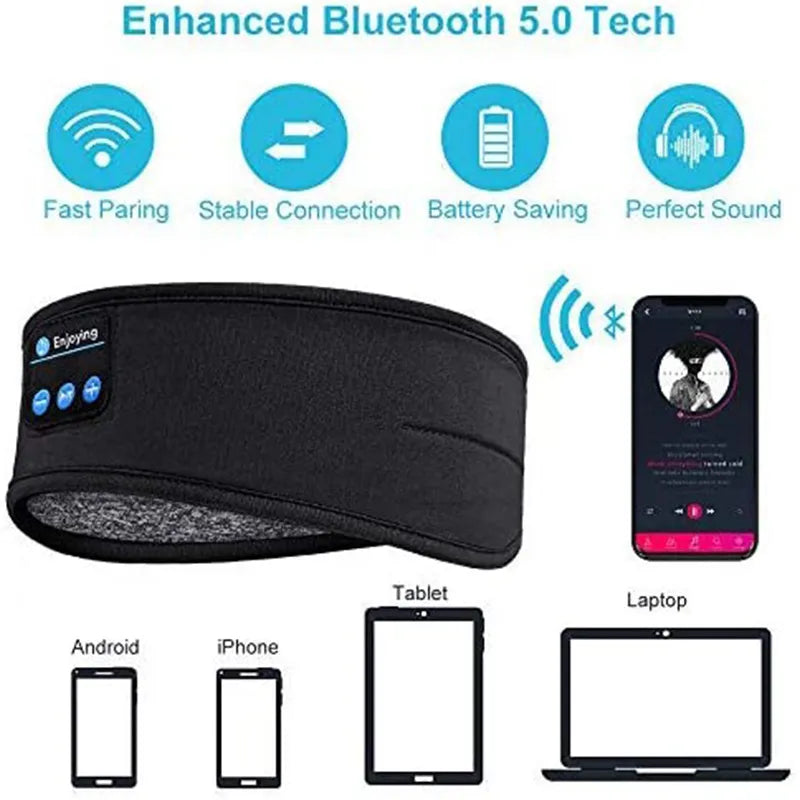 Bandana Sem Fio Elástica Bluetooth