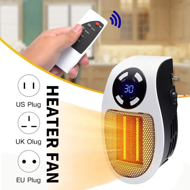 Aquecedor Elétrico Pórtatil In Parede