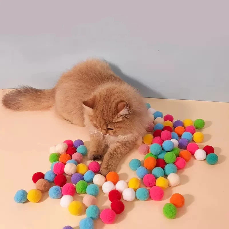 Arminha de Brinquedo Bola de Pelúcia para Gatos