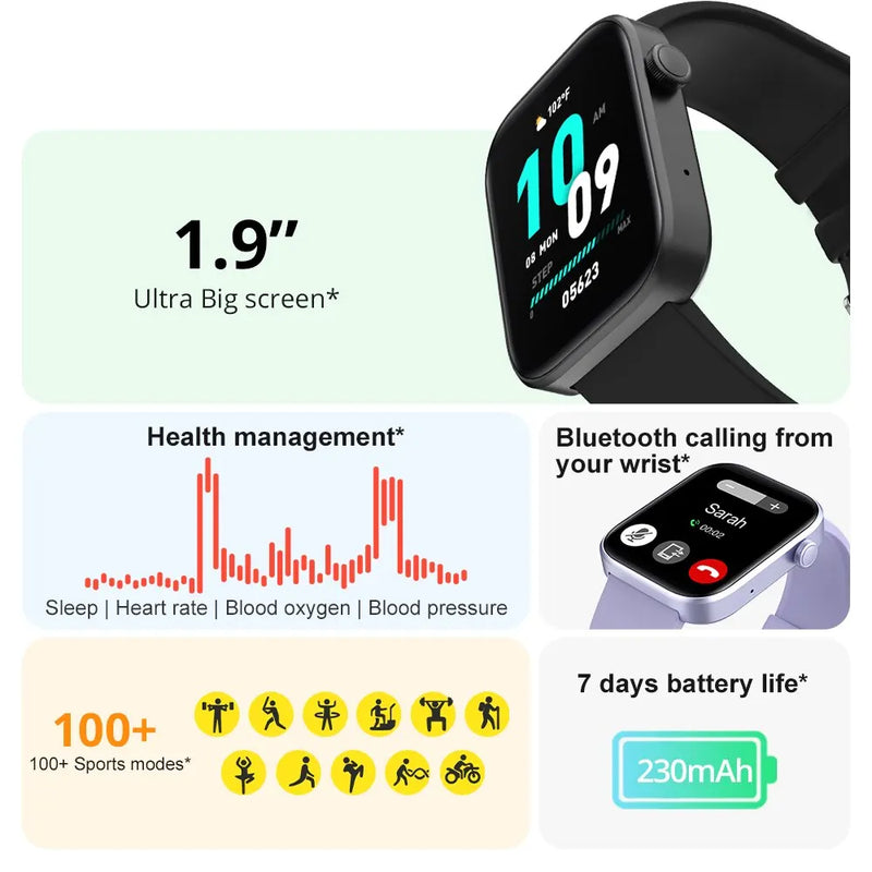 COLMI P71 Smartwatch Chamada de Voz Monitoramento de Saúde