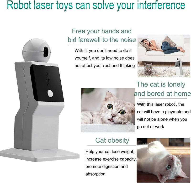 Brinquedo Interativo de Laser para Gatos