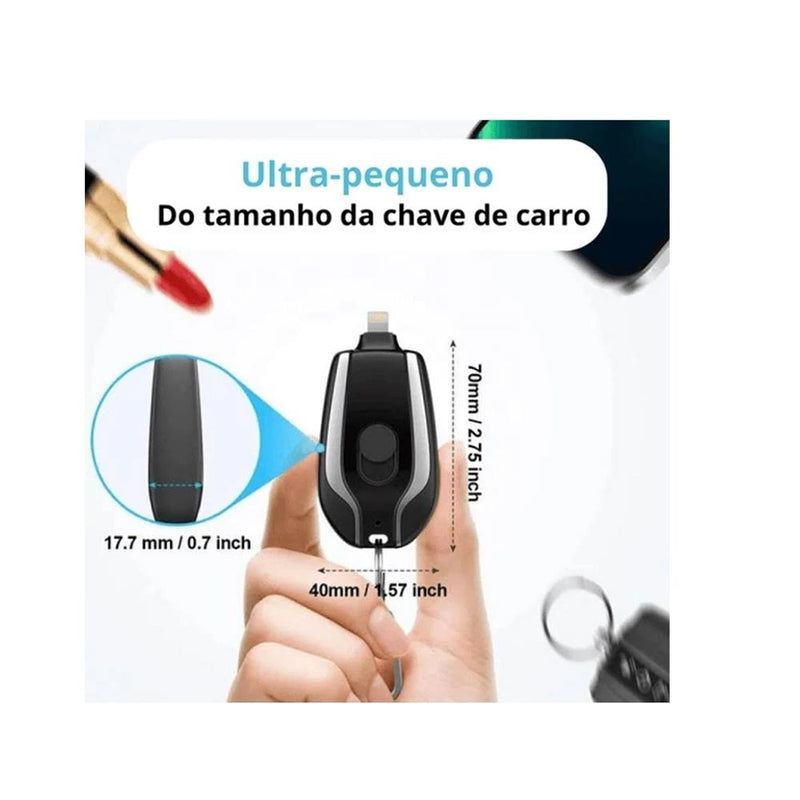 Klack Mini Powerbank Porta-Chaves / 1500mAh